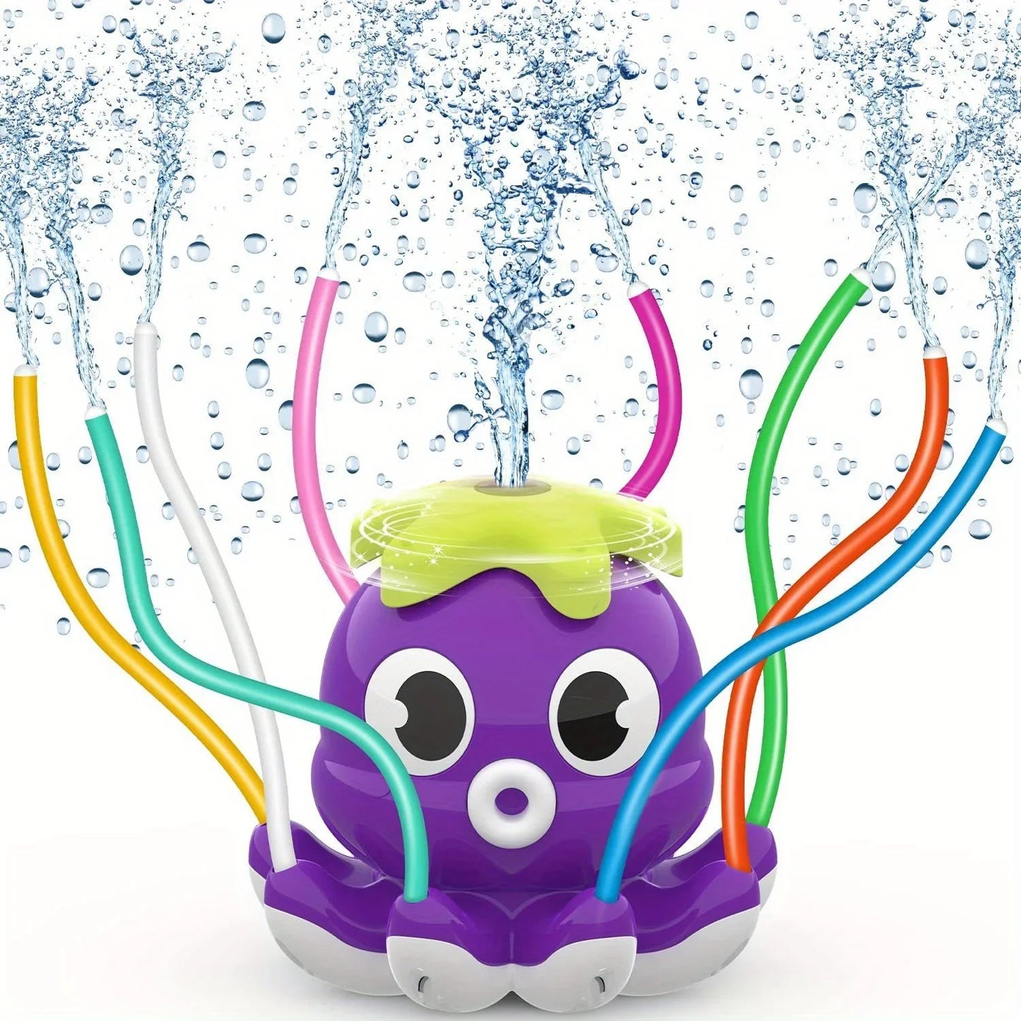 Kids Outdoor Water Sprinkler Toy | 8 Wiggle Tubes Summer Fun