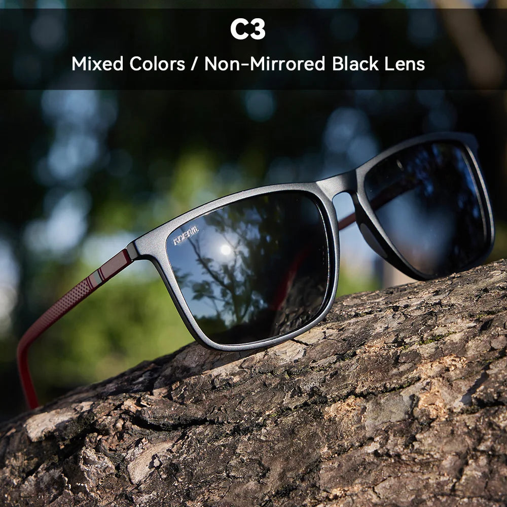 Large Square Polarized Sunglasses UV400 | Fishing & Driving