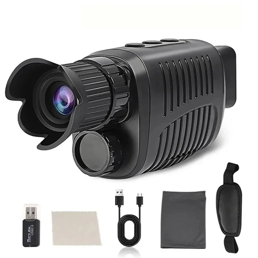 Monocle Niaht Vision infrared Optical Monocular Digital Zoom 5X Photo 300M Long Night Vision For Hunting Range Telescope Peaceful Pleasures Health and Wellness R7