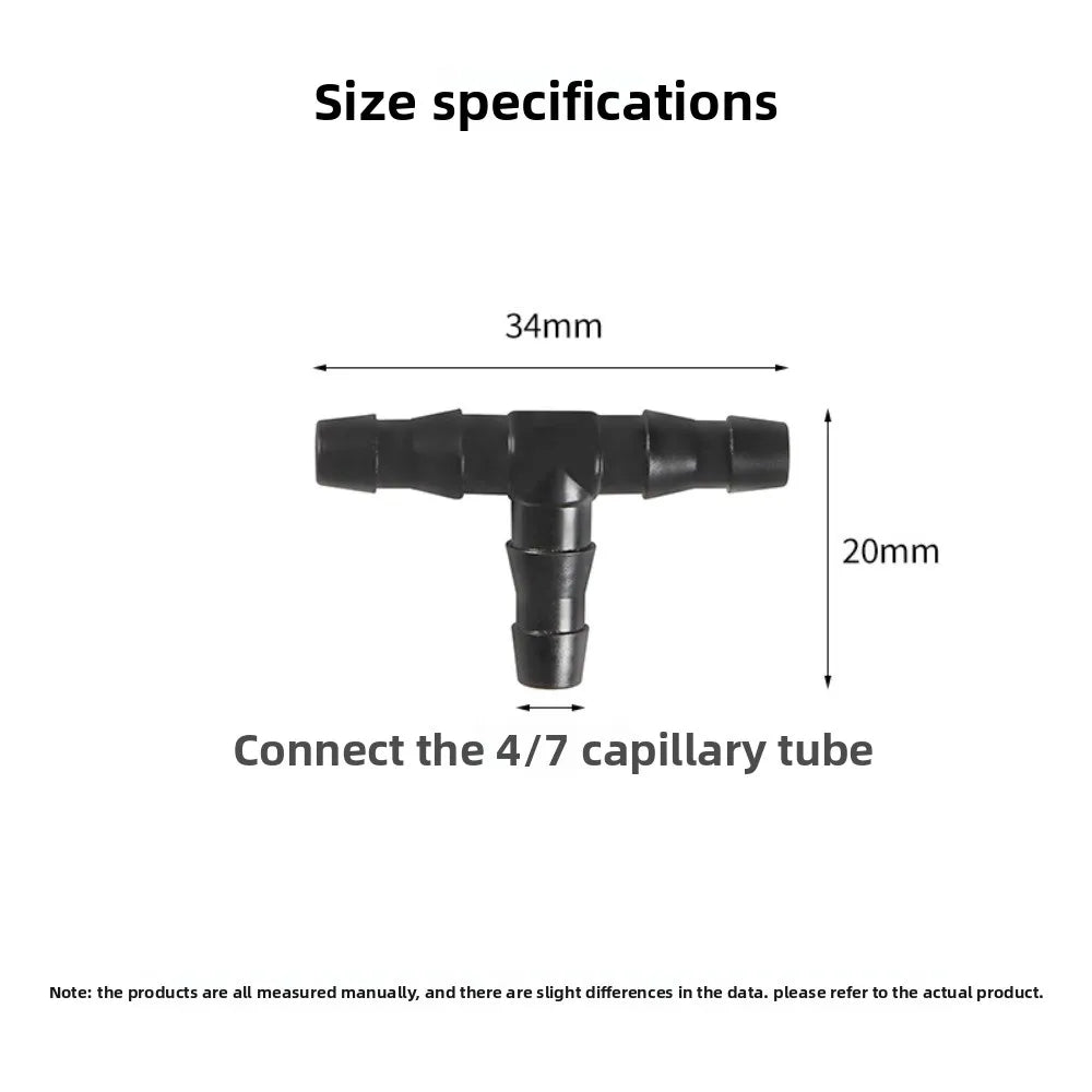 1/4" Drip Irrigation Fittings – Barbed Tees, Crosses & Plugs