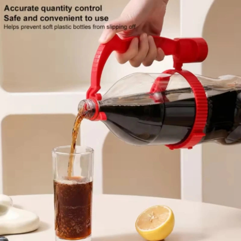 1/4pcs Beverage handle soda water beverage bottle plastic handle (with bottle opener function) Cola handheld pouring handle Peaceful Pleasures Health and Wellness