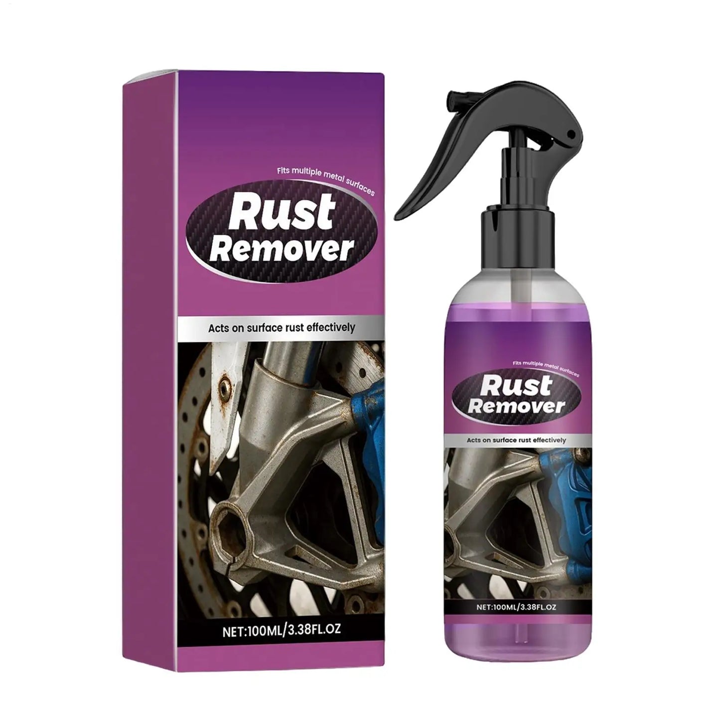 100ml Rust Remover Spray – Car Wheel, Metal & Chassis Protect