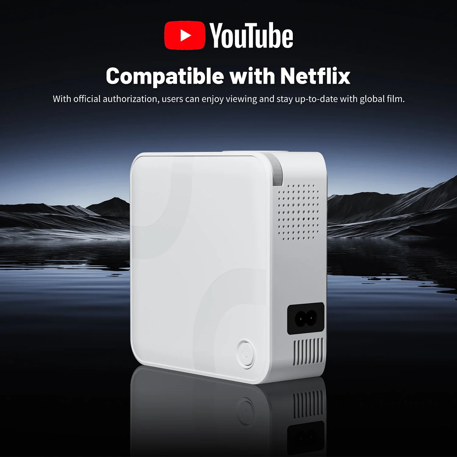 Mini Projector 300 ANSI Android11 Dual WiFi6 BT5.0 4K 720P Built-in App 1080P Video Home Cinema SmartPhone Digital Projector Peaceful Pleasures Health and Wellness