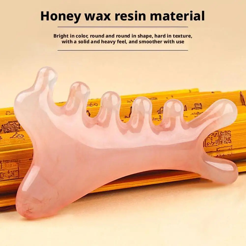 4-in-1 Scalp Massage Comb & Gua Sha Scraping Tool – Head, Face, Eye, Neck & Body Relaxation Massager Peaceful Pleasures Health and Wellness