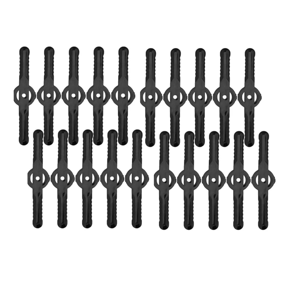 Plastic Grass Cutting Blade For Electric Cordless Grass Trimmer Strimmer Garden Tools Blade Replacement for Garden Weeding Peaceful Pleasures Health and Wellness 20pcs