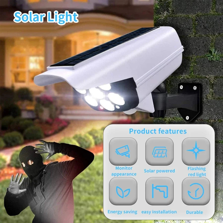 77 LED Solar Motion Sensor Light with Dummy Camera – IP65
