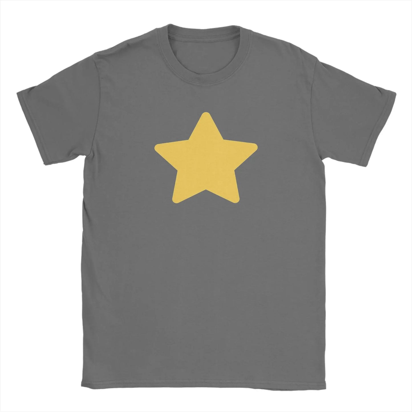 Stevens Universes Men's T Shirt Cartoon Novelty Tees Short Sleeve Crew Neck T-Shirts Pure Cotton Gift Idea Clothes Peaceful Pleasures Health and Wellness Dark Grey S