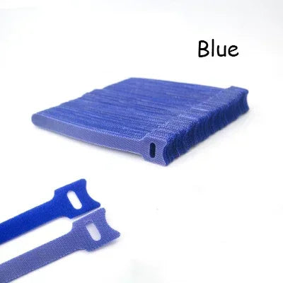 Self-Adhesive Hook & Loop Cable Straps 50pcs – Reusable Nylon