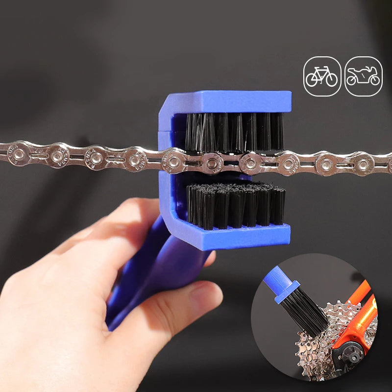 Bicycle & Motorcycle Chain Cleaner Brush Scrubber Tool