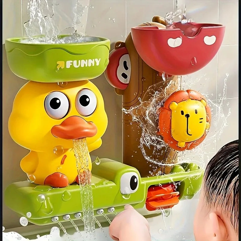 Baby Bath Wall Track Toy – Monkey & Caterpillar Water Play