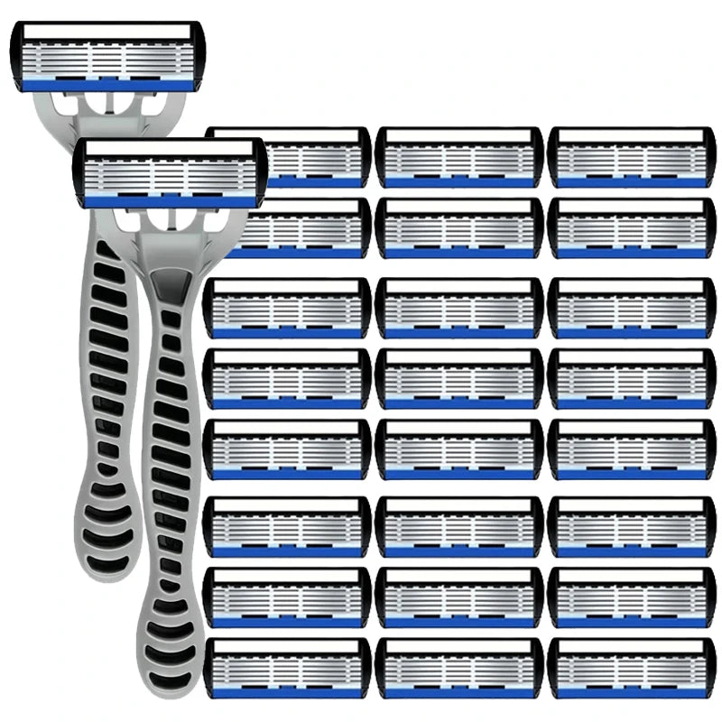6-Blade Classic Safety Razor – Men's & Women's Manual Shaver