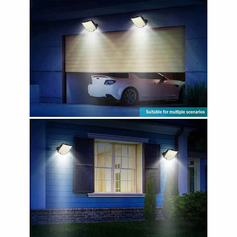 106 LED Solar Floodlight Motion Sensor Remote IP65 Waterproof