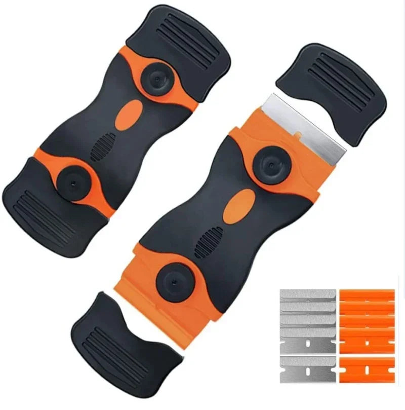 Razors Blade Window Cleaning Tools Double-Sided Windowss Cleaner Knife Glass Squeegee Sticker Caulking Agent Kitchen Scrape Glue Peaceful Pleasures Health and Wellness