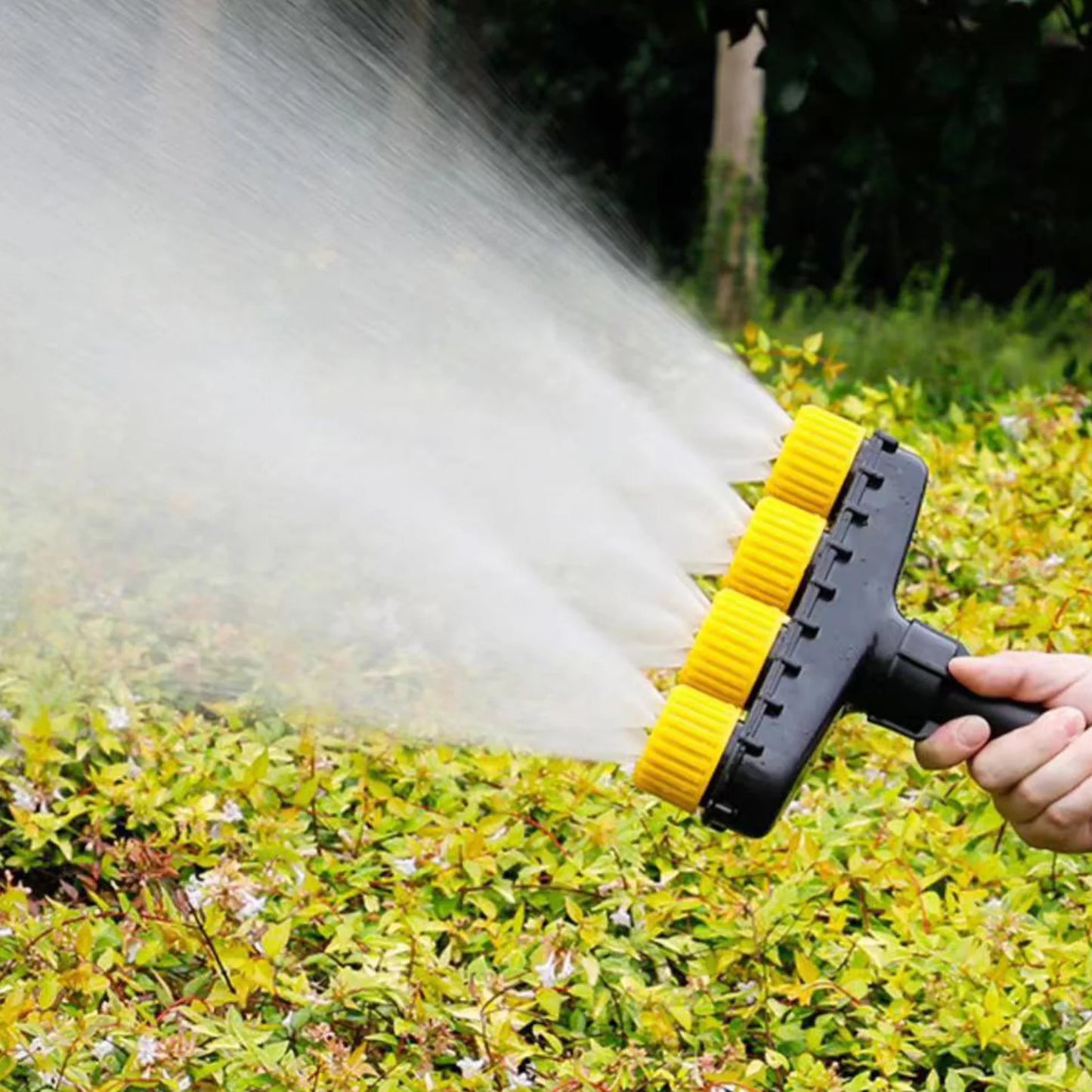 Garden Hose Sprayer Nozzle Multi-Head Spraying Hose Attachment Sprayer for Lawn Gardens Grass Patio Peaceful Pleasures Health and Wellness