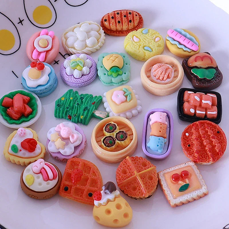 10-Piece Dollhouse Mini Food Set – Kitchen Accessories for Kids