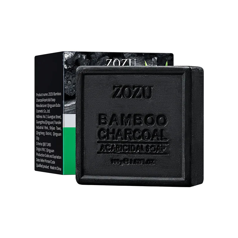 Bamboo Charcoal Cleansing Soap with Foaming Net | Deep Clean