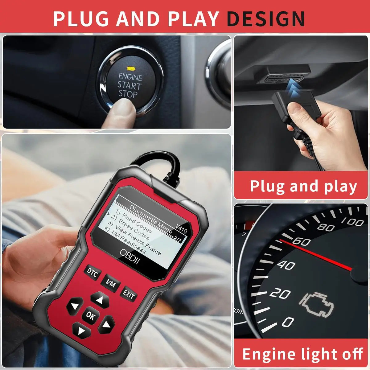 Universal OBD2 Scanner – Engine Fault Code Reader (1996+) Peaceful Pleasures Health and Wellness