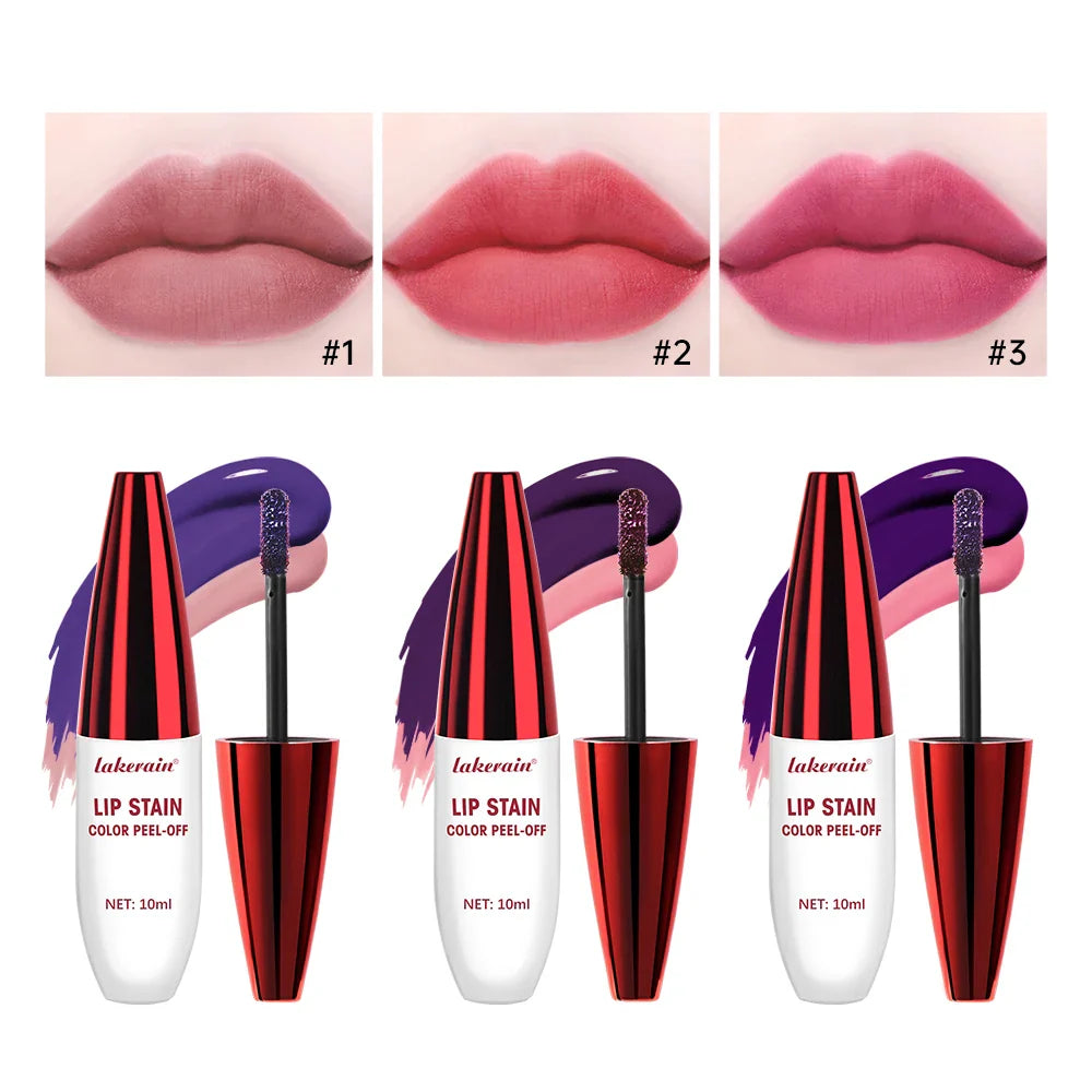 Peel-Off Matte Lip Stain – Rose Pink, Waterproof, Long-Lasting