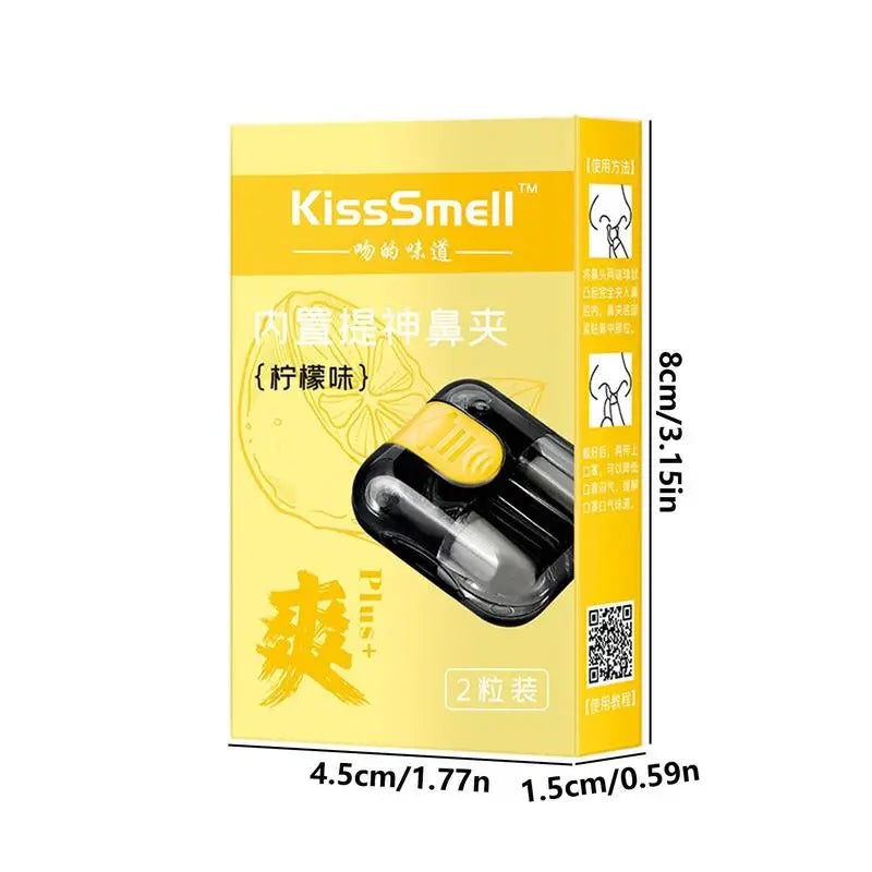 Hands-Free Aromatherapy Nasal Inhaler Stick 2pk | Nose Clip