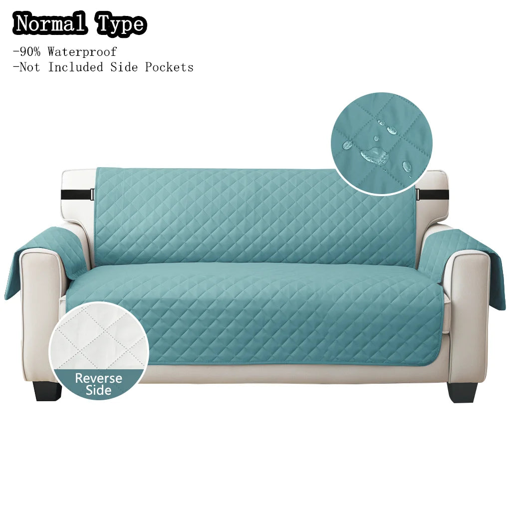 Waterproof Non-Slip Sofa Cover with Elastic Straps | Pet Protector