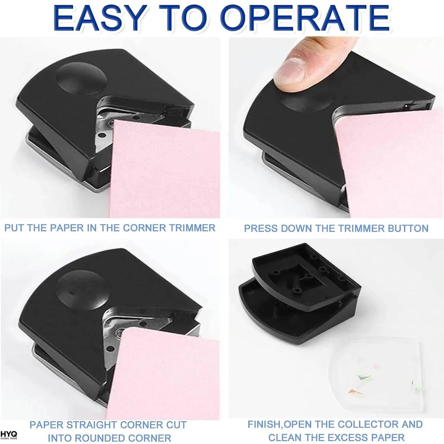 Radius Corner Rounder Punch Paper Hole Cutter Photo Black