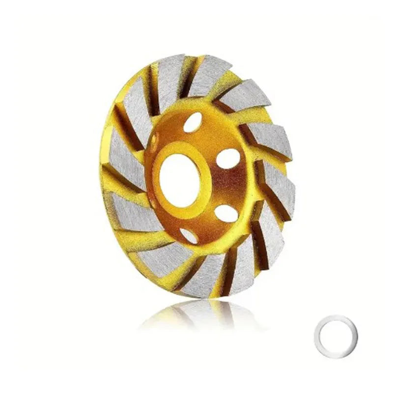 4 Inch Concrete Turbo Diamond Grinding Cup Wheel 12 Segs Heavy Duty Angle Grinder Wheels For Angle Grinder Peaceful Pleasures Health and Wellness