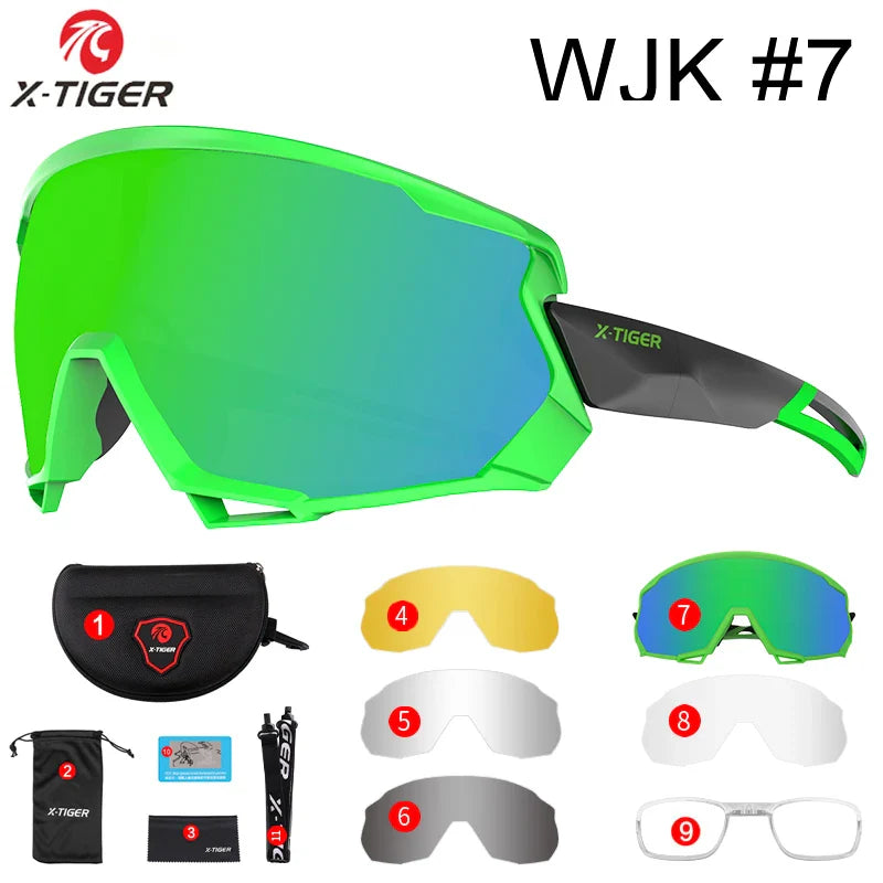 X-TIGER Polarized Sports Sunglasses – 5 Interchangeable Lenses