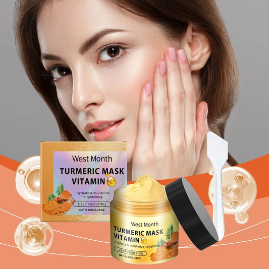 Turmeric Vitamin C Clay Mask – Brighten & Deep Cleanse Pores Clay Face Mask Oasis Select 150g