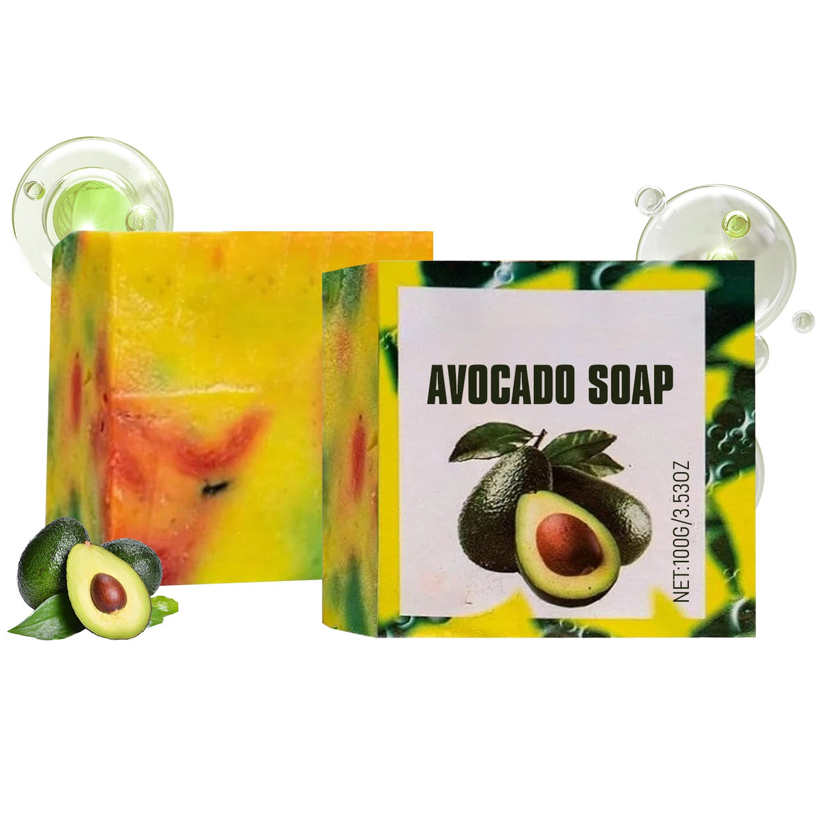 Avocado Moisturizing Soap Softening Keratin Deep Pore Cleansing Remove Dirt Improve Skin Conditions Body Nourishing Care Soap Peaceful Pleasures Health and Wellness