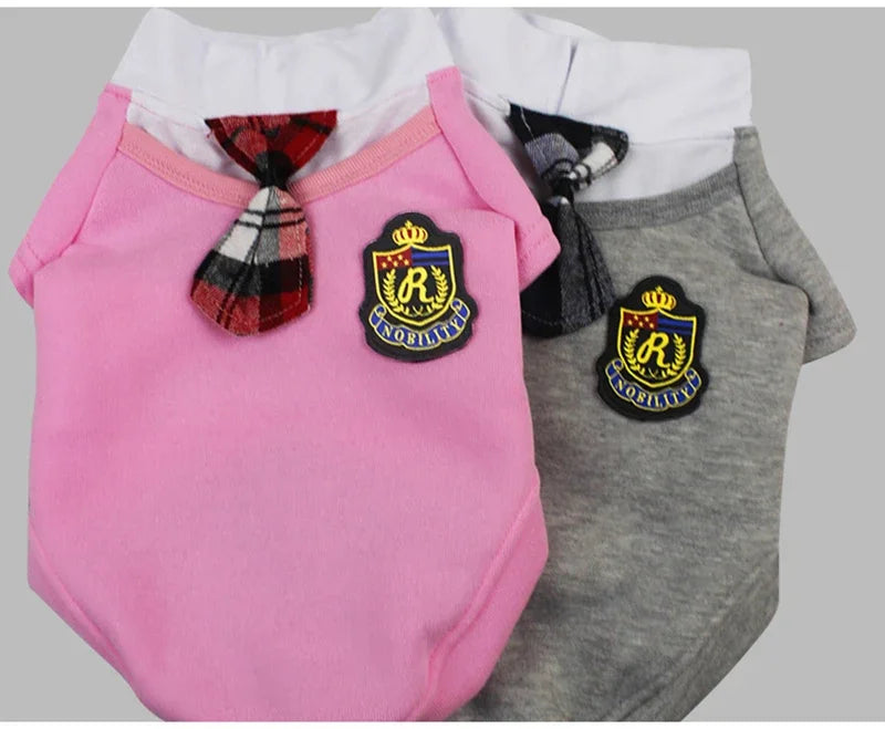 Matching Cotton Dog Shirts for Small & Medium Dogs | Couple Outfit