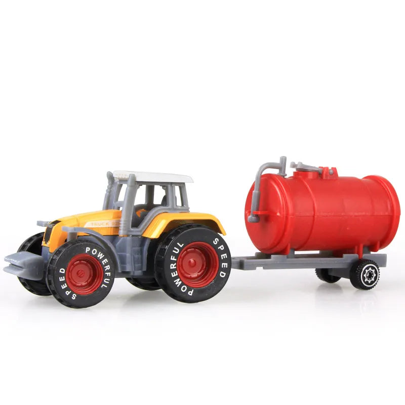 Diecast Farm Vehicles Mini Car Model Engineering Tractor Toys Kids
