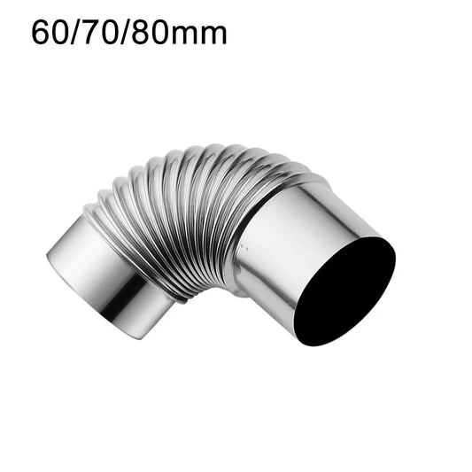 Stainless Steel Stove Pipe Elbow 90 Chimney Liner Bend Multi Flue Peaceful Pleasures Health and Wellness