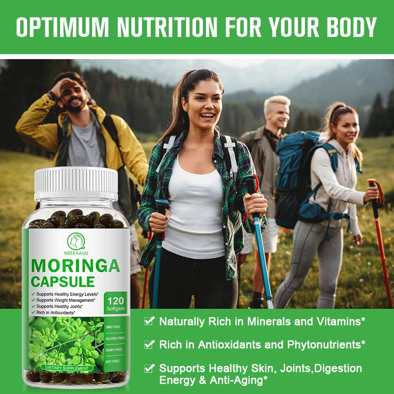 Moringa Capsules – Green Superfood & Antioxidant Support Peaceful Pleasures Health and Wellness