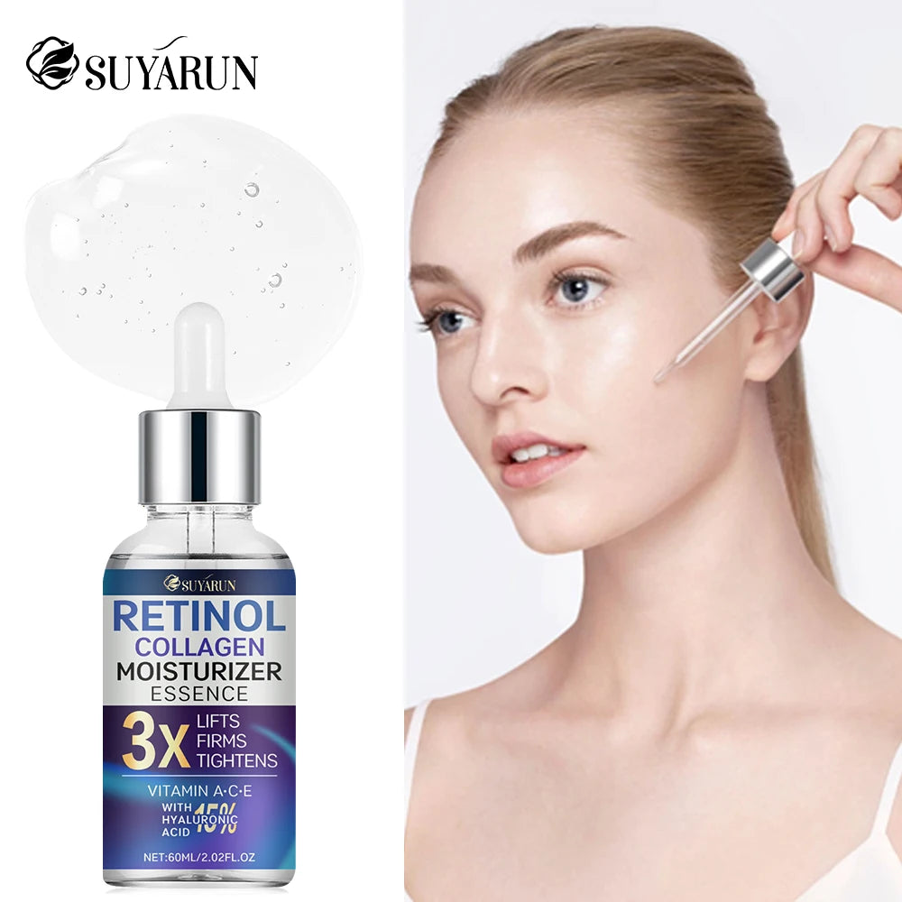 SUYARUN Retinol Collagen Anti-Aging Serum - Firming, Anti-Wrinkle, Hydrating, Elasticity Boost, 30ml for Women & Men. Peaceful Pleasures Health and Wellness
