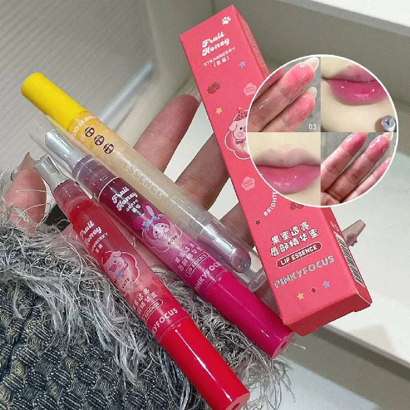 PinkyFocus Honey Lip Oil Essence – Moisturize & Smooth Lips