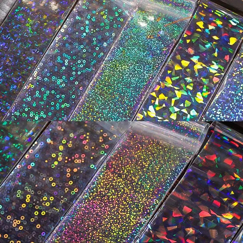 1 Set Floral Chameleon Nails Wraps 6/10 Patterns Metal Nail Foils For Transfer Paper Stickers DIY Water Marble Nail Art Decor Peaceful Pleasures Health and Wellness