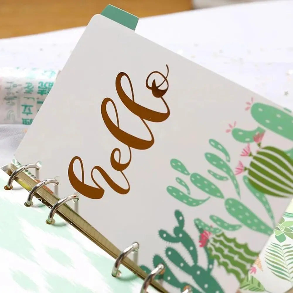 Notebook Binders Category Page Tab Binder Index Page Binder Indexing Cards Loose Leaf Separator Page Binder Index Dividers Peaceful Pleasures Health and Wellness