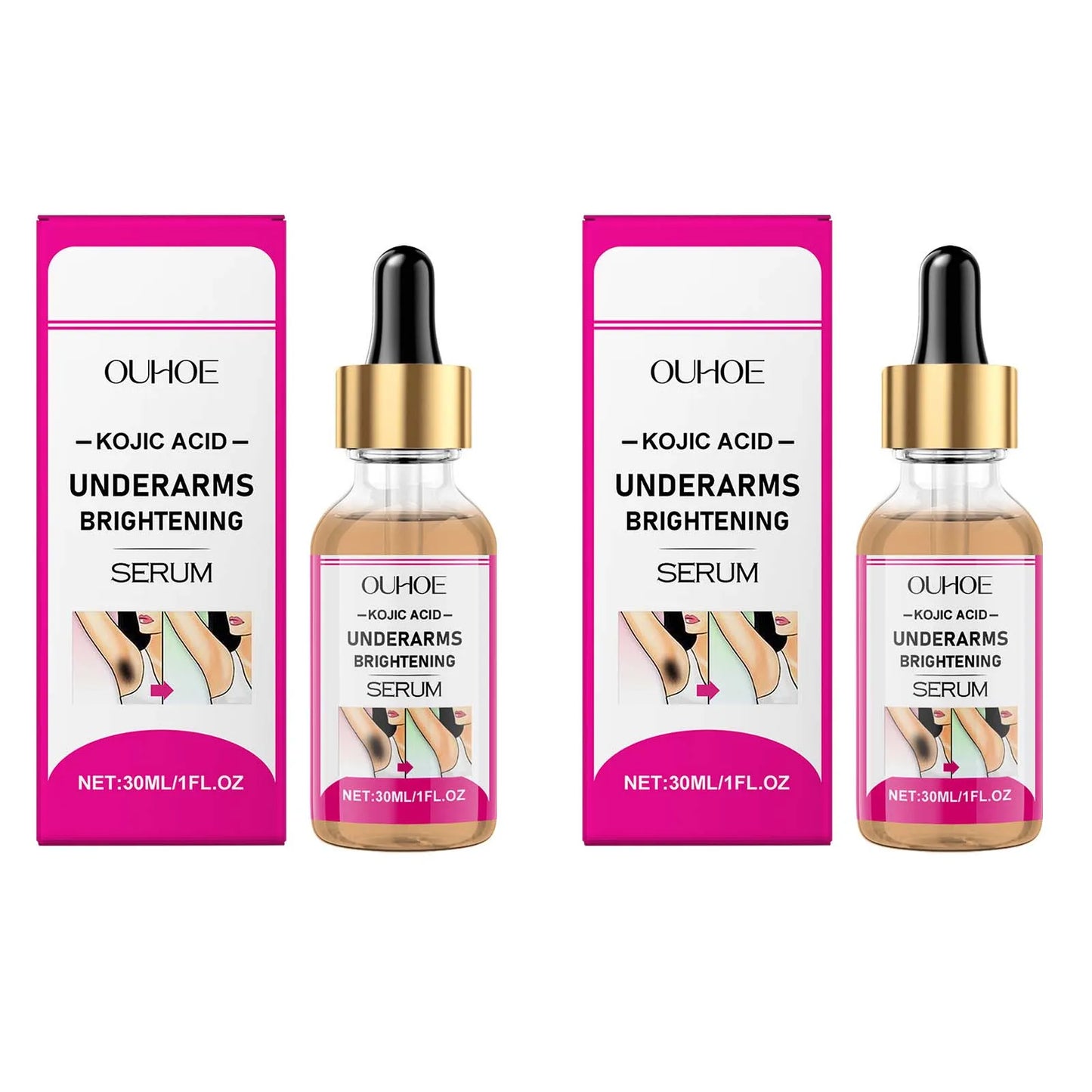 Kojic Acid Brightening Serum – Underarms, Knees & Body