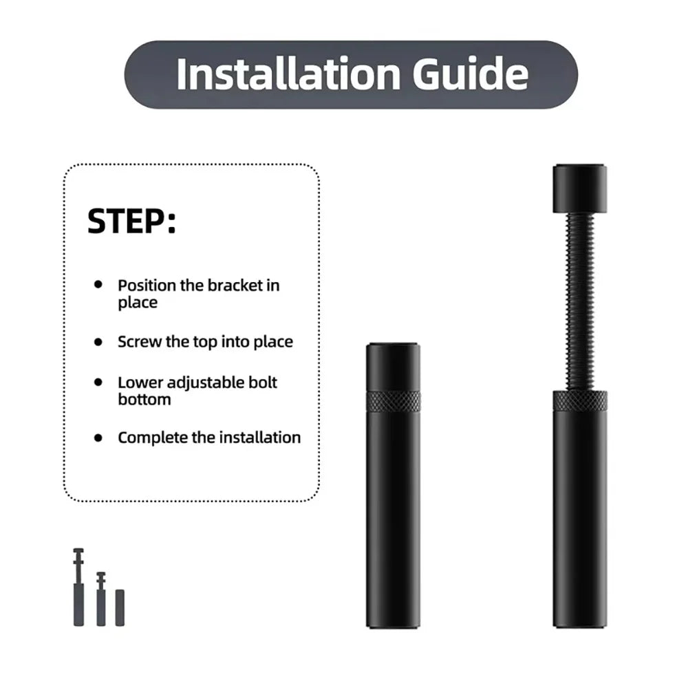 Aluminum GPU Holder Telescopic Rotating Magnetic Anti-Sag Bracket