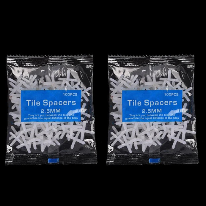 200pc Cross Tile Spacer Clips 1–3mm | Floor & Wall Leveling