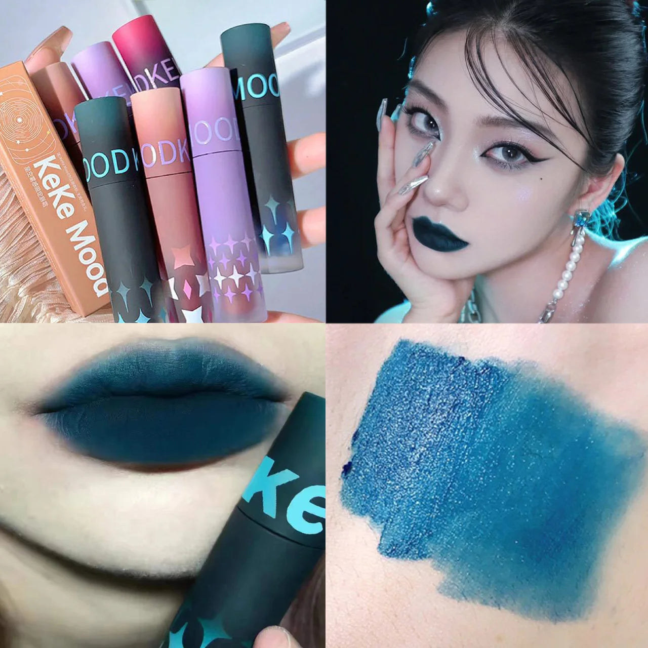 Gothic Matte Lipstick – Waterproof Dark Lip Color | KEKE MOOD