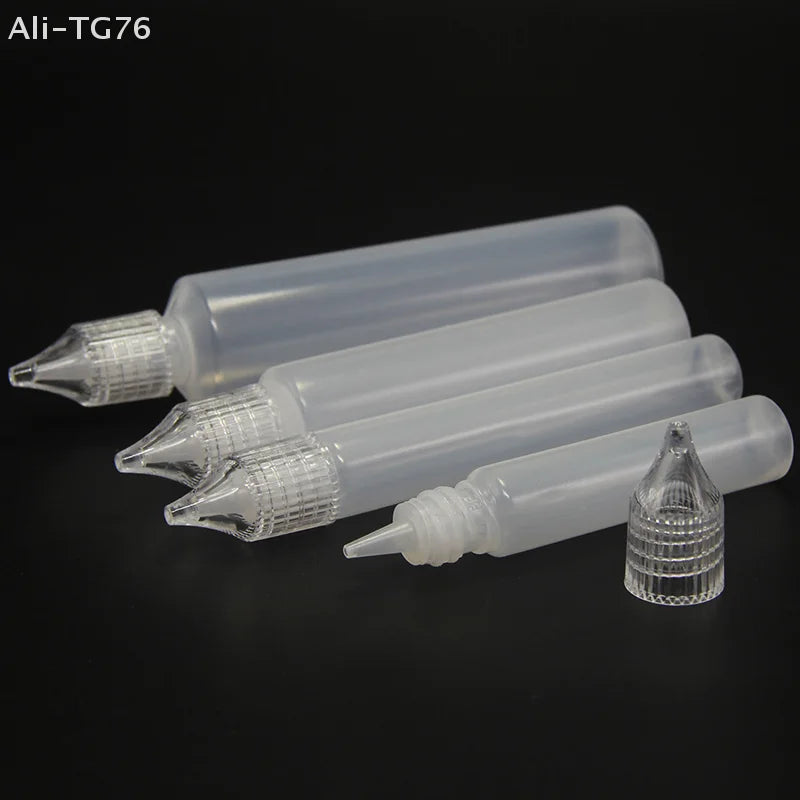 5-Pack Refillable Dropper Bottles 10–50ml | Pen Tip Design
