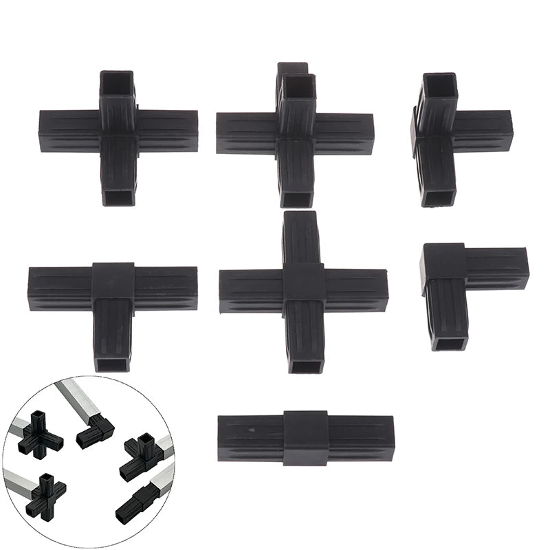 New 1/5Pcs 20MM 2/3/4-/5-way Cross Square Pipe Fittings 20X20Pipe Angle Code Hexagonal Through Plastic Fittings ABS Connector Peaceful Pleasures Health and Wellness