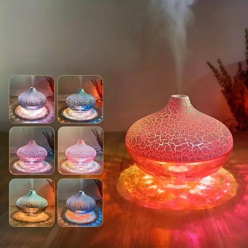 Crystal Ball Desktop Humidifier with 7-Color LED Light | HOMEFISH