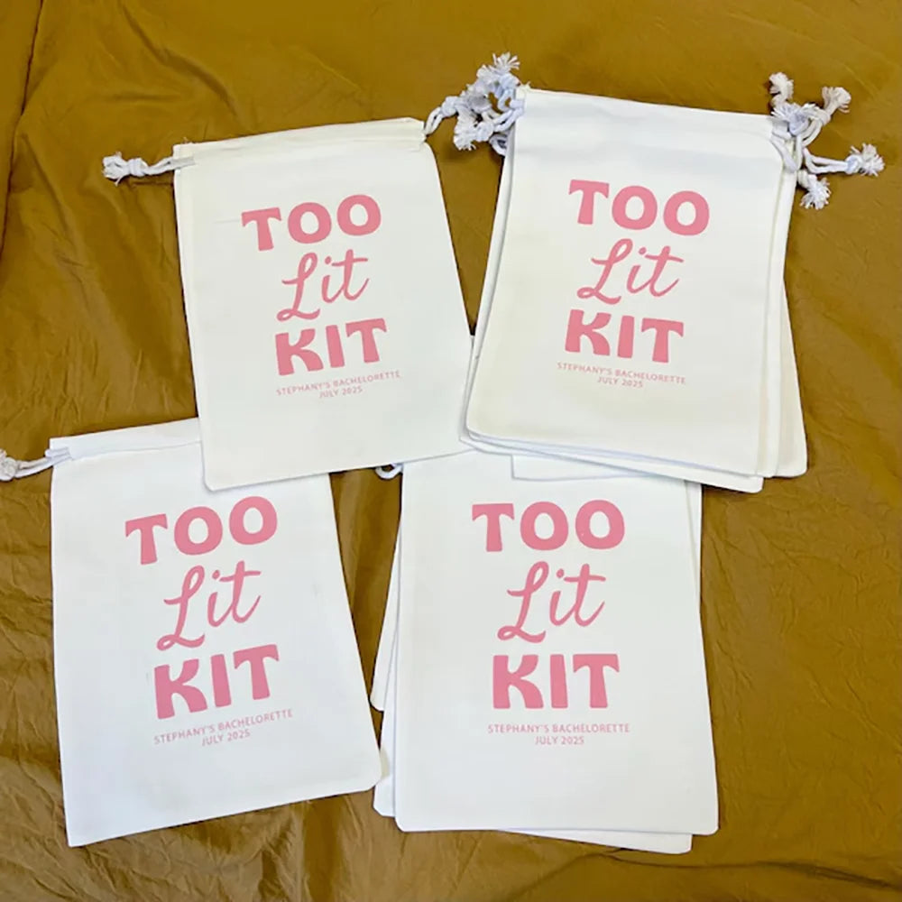 10-Piece "Too Lit Kit" Bachelorette Hangover Recovery Bag Set