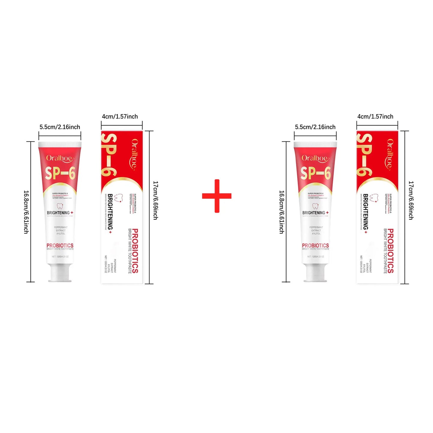 Oralhoe SP6 Probiotic Brightening Toothpaste 120g | Fresh Breath