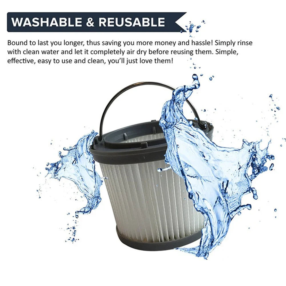 2-Pack Washable Filter for Black & Decker DustBuster + Brush
