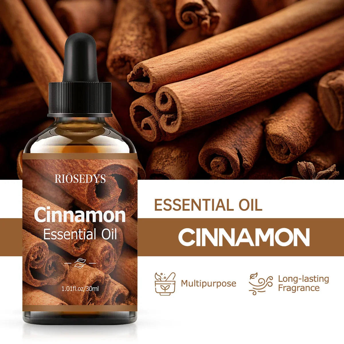 Cinnamon Essential Oil – Massage, Hair Care & Diffuser