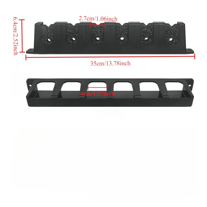 Easy-Install ABS Fishing Rod Wall Rack High-Density Foam Grip Storage for Garage Sports Equipment Rod Holders for Fishing Rods Peaceful Pleasures Health and Wellness