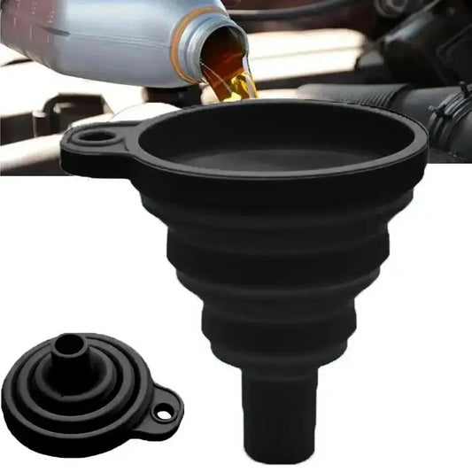 Portable Auto Engine Separatory filter funnel Universal Silicone Liquid Funnel Washer Fluid Change Foldable Peaceful Pleasures Health and Wellness